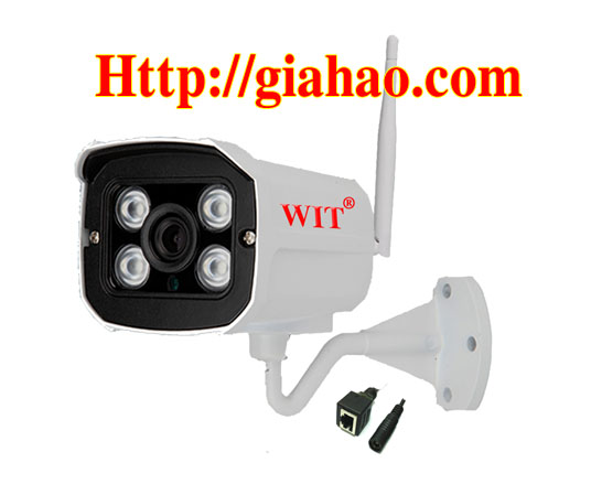 Camera IP WIFI hỗ trợ thẻ nhớ và cổng mạng LAN hiệu WIT dòng KW WIT-2704DMAKW10