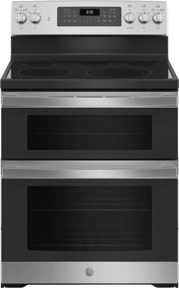 Whirlpool 6.7 Cu. Ft. Electric Double Oven Range with True Convection Cooking – Stainless Steel 1