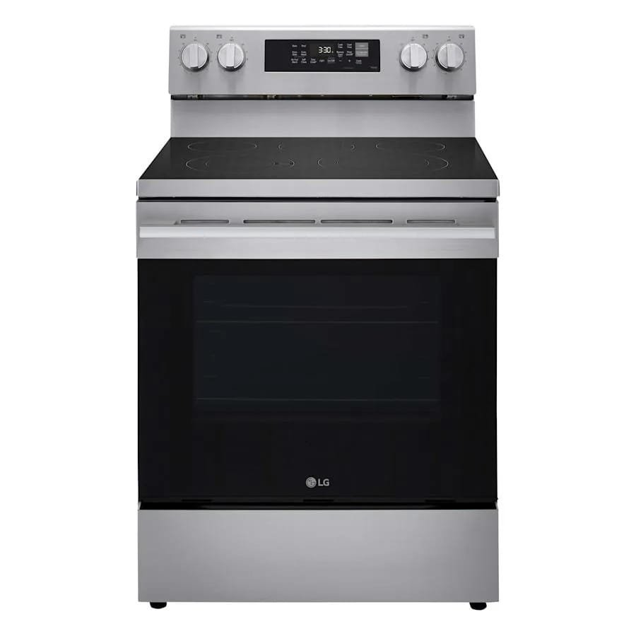 LG 30 Inch Wide 6.3 Cu. Ft. Free Standing Electric Range with Radiant Burners and Storage Drawer