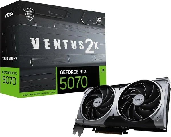 G507012V2C – MSI RTX 5070 12G VENTUS 2X OC 12GB GDDR7 Graphics Card