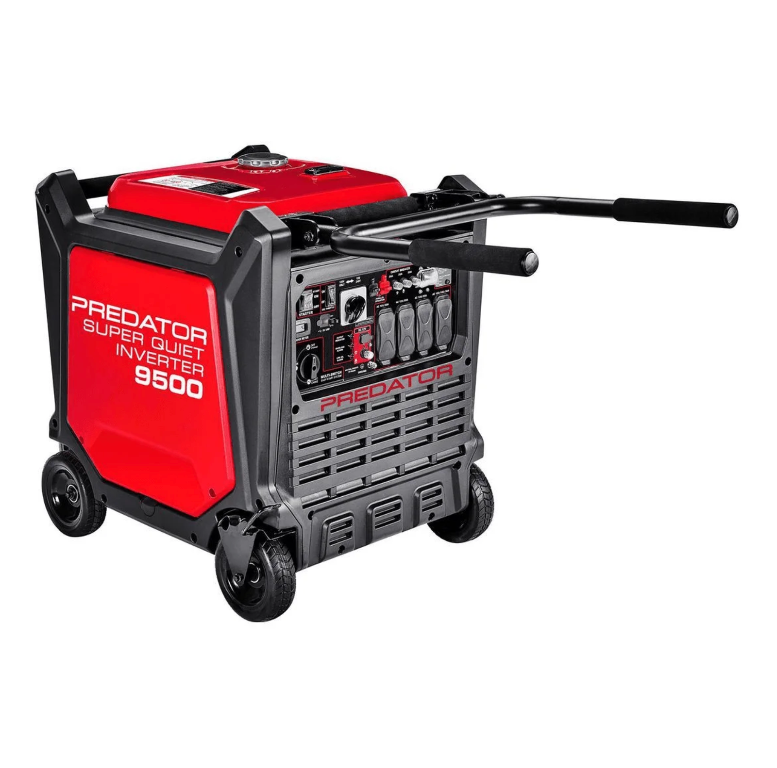 Predator 9500 Watt Super Quiet Inverter Generator 7600W Running 459cc Electric Start CO Secure
