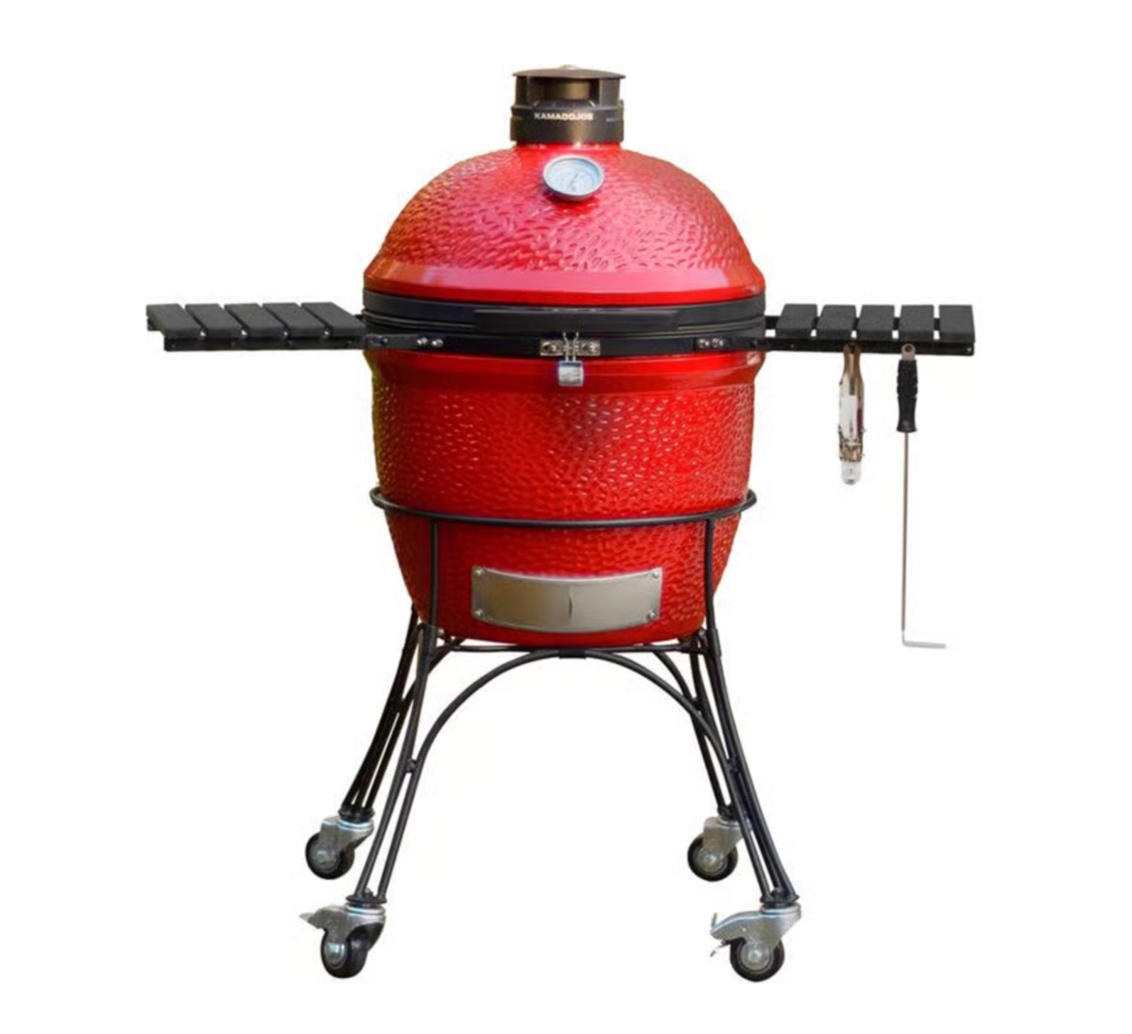 Kamado Joe Classic Joe II 18-Inch Charcoal Kamado Grill & Smoker – Red