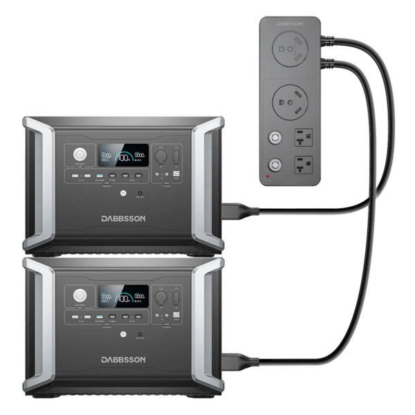 Dabbsson 2*DBS2300 Plus + Free Parallel Connector | 4660Wh, 4200W